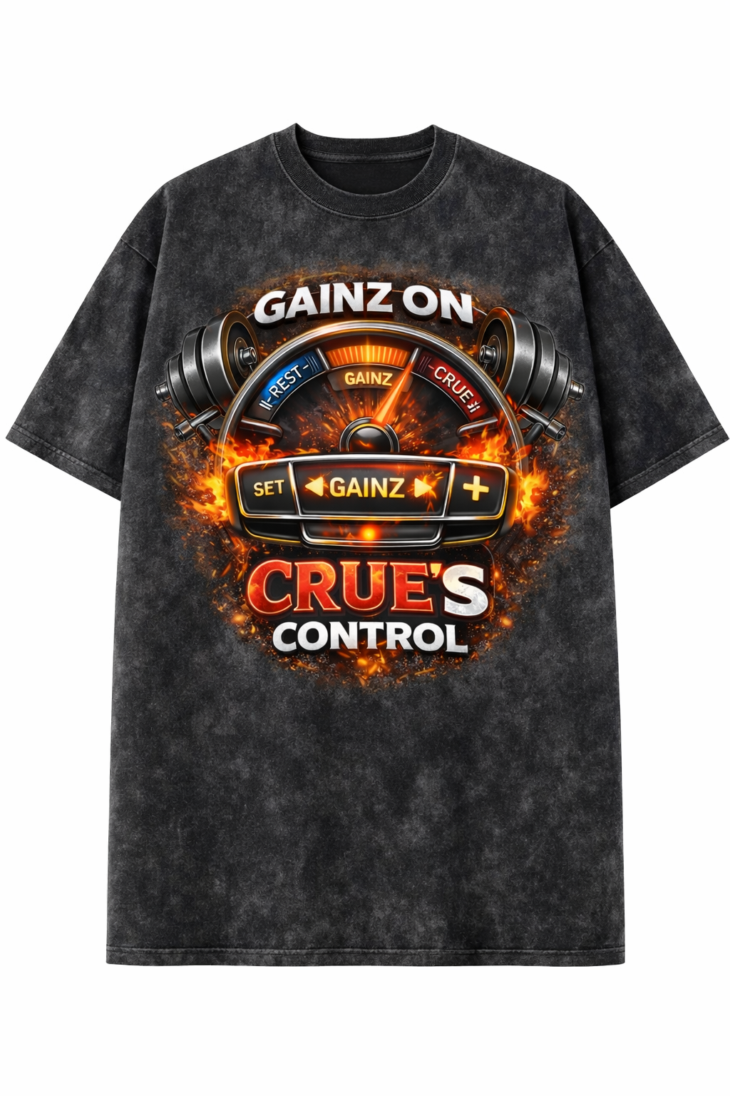 Gains On Crue’s Control — Oversized Tee